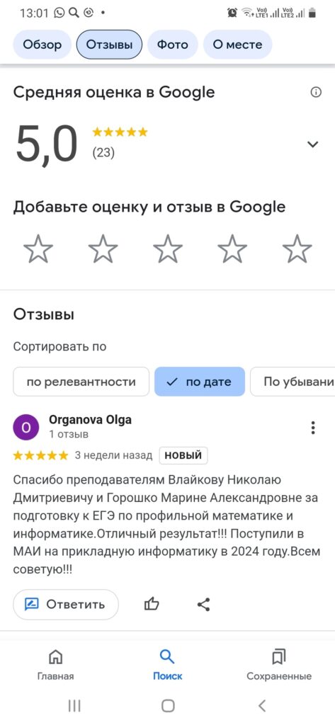 Отзывы